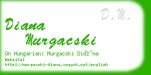 diana murgacski business card